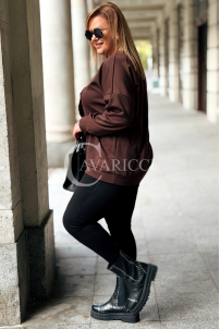 ADELAIDE Sweatshirt mit Pailletten-Schleife in großen Größen