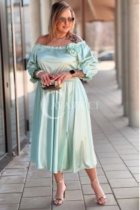 SENNA Kleid in Mintgrün – Große Größen | Cavaricci.de
