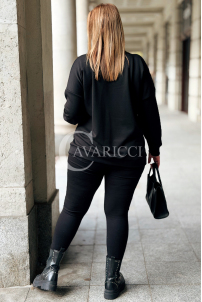 ADELAIDE Sweatshirt Große Größen mit Pailletten-Schleife