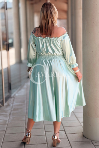 SENNA Kleid in Mintgrün – Große Größen | Cavaricci.de