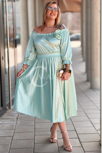 SENNA Kleid in Mintgrün – Große Größen | Cavaricci.de