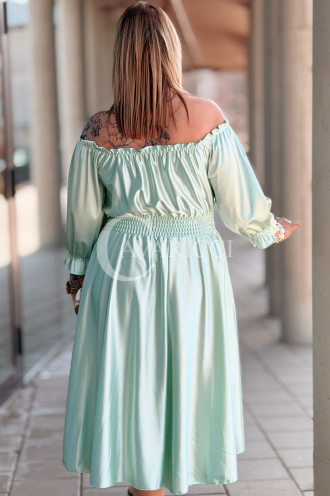 SENNA Kleid in Mintgrün – Große Größen | Cavaricci.de