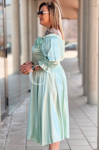 SENNA Kleid in Mintgrün – Große Größen | Cavaricci.de