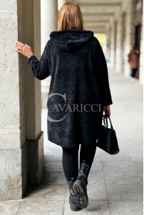 AMALIA Damen Kapuzen-Sweatjacke Plus Size mit Reißverschluss