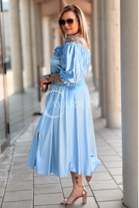 SENNA Kleid in Hellblau – Große Größen | Cavaricci.de