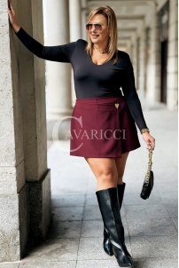 PALOMA Hosenrock Plus Size – Elegant & Bequem in Bordeauxrot
