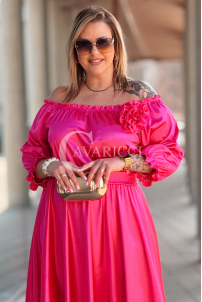 SENNA Kleid in Fuchsia – Große Größen | Cavaricci.de