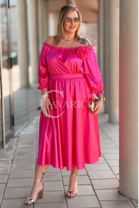SENNA Kleid in Fuchsia – Große Größen | Cavaricci.de
