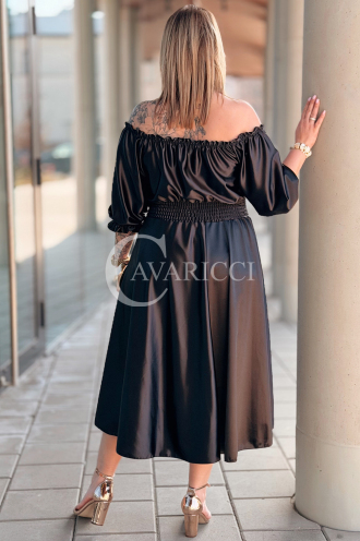 SENNA Kleid in Schwarz – Große Größen | Cavaricci.de
