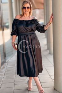 SENNA Kleid in Schwarz – Große Größen | Cavaricci.de