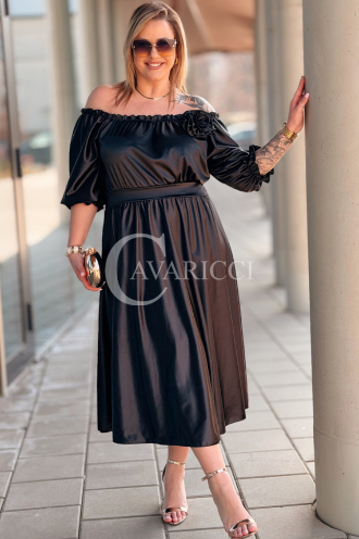 SENNA Kleid in Schwarz – Große Größen | Cavaricci.de