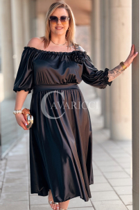 SENNA Kleid in Schwarz – Große Größen | Cavaricci.de
