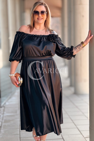 SENNA Kleid in Schwarz – Große Größen | Cavaricci.de