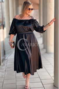 SENNA Kleid in Schwarz – Große Größen | Cavaricci.de