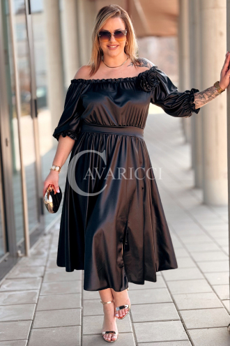 SENNA Kleid in Schwarz – Große Größen | Cavaricci.de