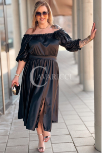 SENNA Kleid in Schwarz – Große Größen | Cavaricci.de