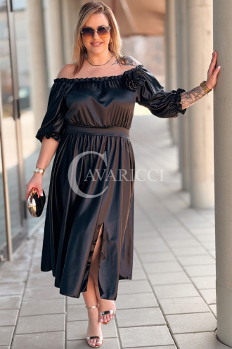 SENNA Kleid in Schwarz – Große Größen | Cavaricci.de