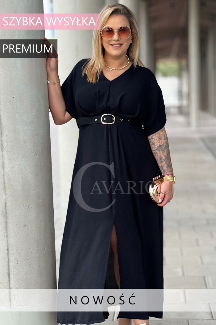 AMANDA Kleid in Schwarz – Große Größen | Cavaricci.de