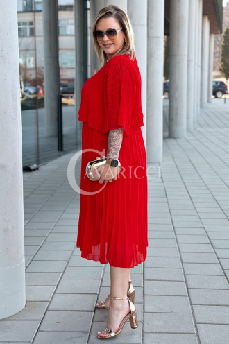 LETIZIA Kleid in Rot – Große Größen | Cavaricci.de