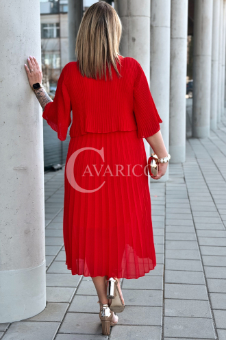 LETIZIA Kleid in Rot – Große Größen | Cavaricci.de