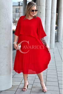 LETIZIA Kleid in Rot – Große Größen | Cavaricci.de