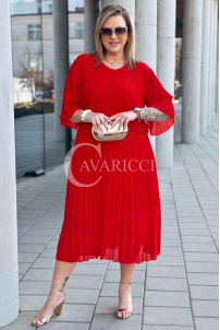 LETIZIA Kleid in Rot – Große Größen | Cavaricci.de