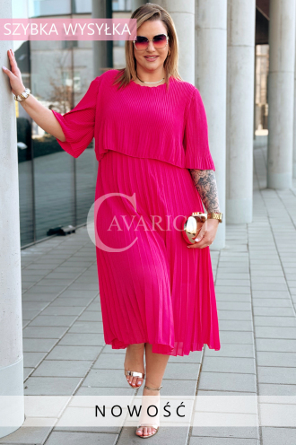 LETIZIA Kleid in Fuchsia – Große Größen | Cavaricci.de