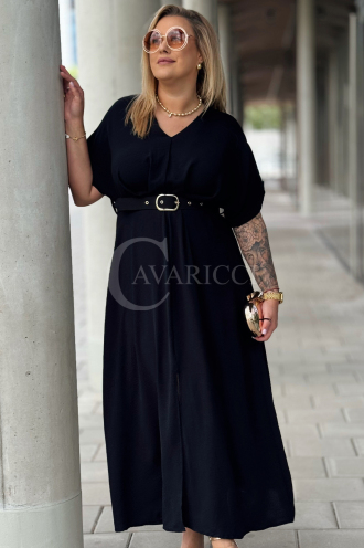 AMANDA Kleid in Schwarz – Große Größen | Cavaricci.de