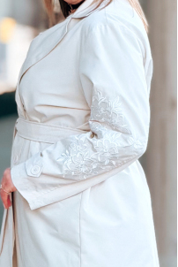 PRISCA Kleid in Beige – Große Größen | Cavaricci.de