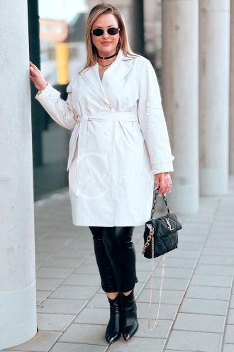 PRISCA Kleid in Beige – Große Größen | Cavaricci.de