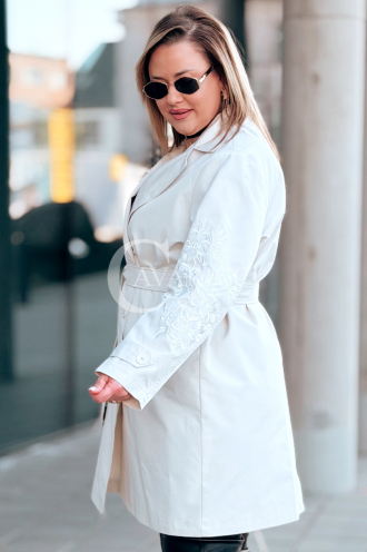 PRISCA Kleid in Beige – Große Größen | Cavaricci.de