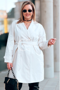 PRISCA Kleid in Beige – Große Größen | Cavaricci.de
