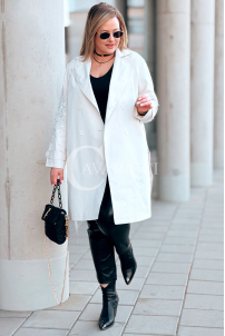 PRISCA Kleid in Beige – Große Größen | Cavaricci.de