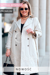 PIERINA Kleid in Beige – Große Größen | Cavaricci.de