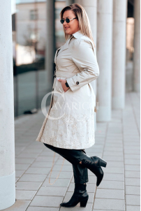 PIERINA Kleid in Beige – Große Größen | Cavaricci.de