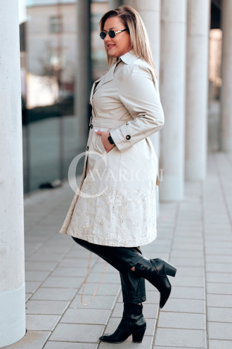 PIERINA Kleid in Beige – Große Größen | Cavaricci.de