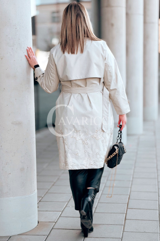 PIERINA Kleid in Beige – Große Größen | Cavaricci.de