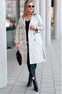 PIERINA Kleid in Beige – Große Größen | Cavaricci.de