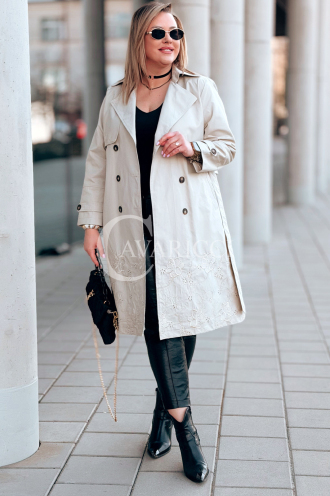 PIERINA Kleid in Beige – Große Größen | Cavaricci.de