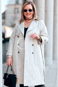 PIERINA Kleid in Beige – Große Größen | Cavaricci.de