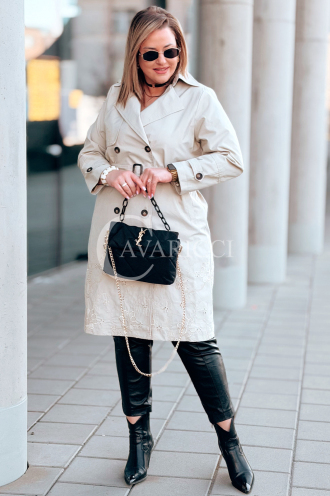 PIERINA Kleid in Beige – Große Größen | Cavaricci.de