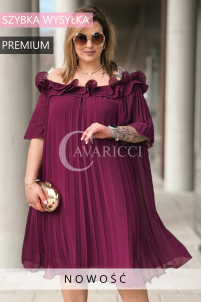 DIORKA Kleid in Purpur – Große Größen | Cavaricci.de
