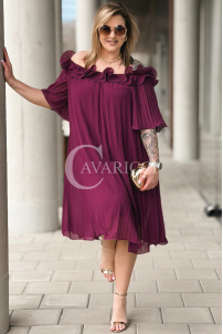 DIORKA Kleid in Purpur – Große Größen | Cavaricci.de