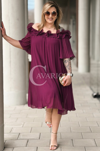 DIORKA Kleid in Purpur – Große Größen | Cavaricci.de