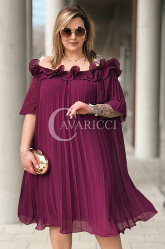 DIORKA Kleid in Purpur – Große Größen | Cavaricci.de