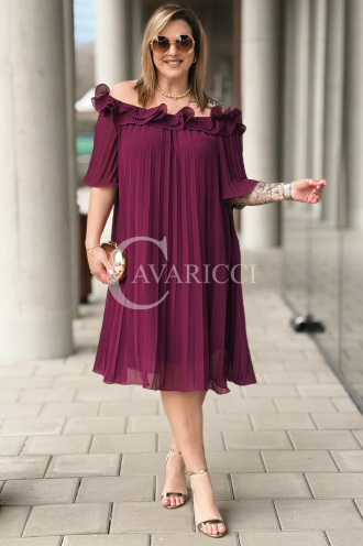DIORKA Kleid in Purpur – Große Größen | Cavaricci.de