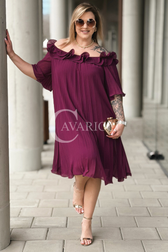 DIORKA Kleid in Purpur – Große Größen | Cavaricci.de