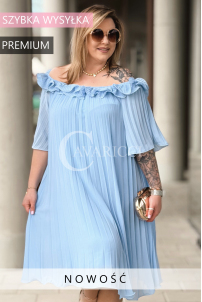 DIORKA Kleid in Hellblau – Große Größen | Cavaricci.de