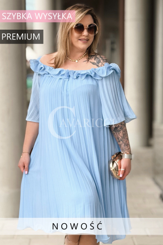DIORKA Kleid in Hellblau – Große Größen | Cavaricci.de