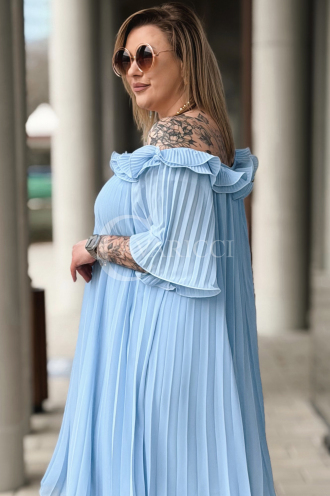 DIORKA Kleid in Hellblau – Große Größen | Cavaricci.de
